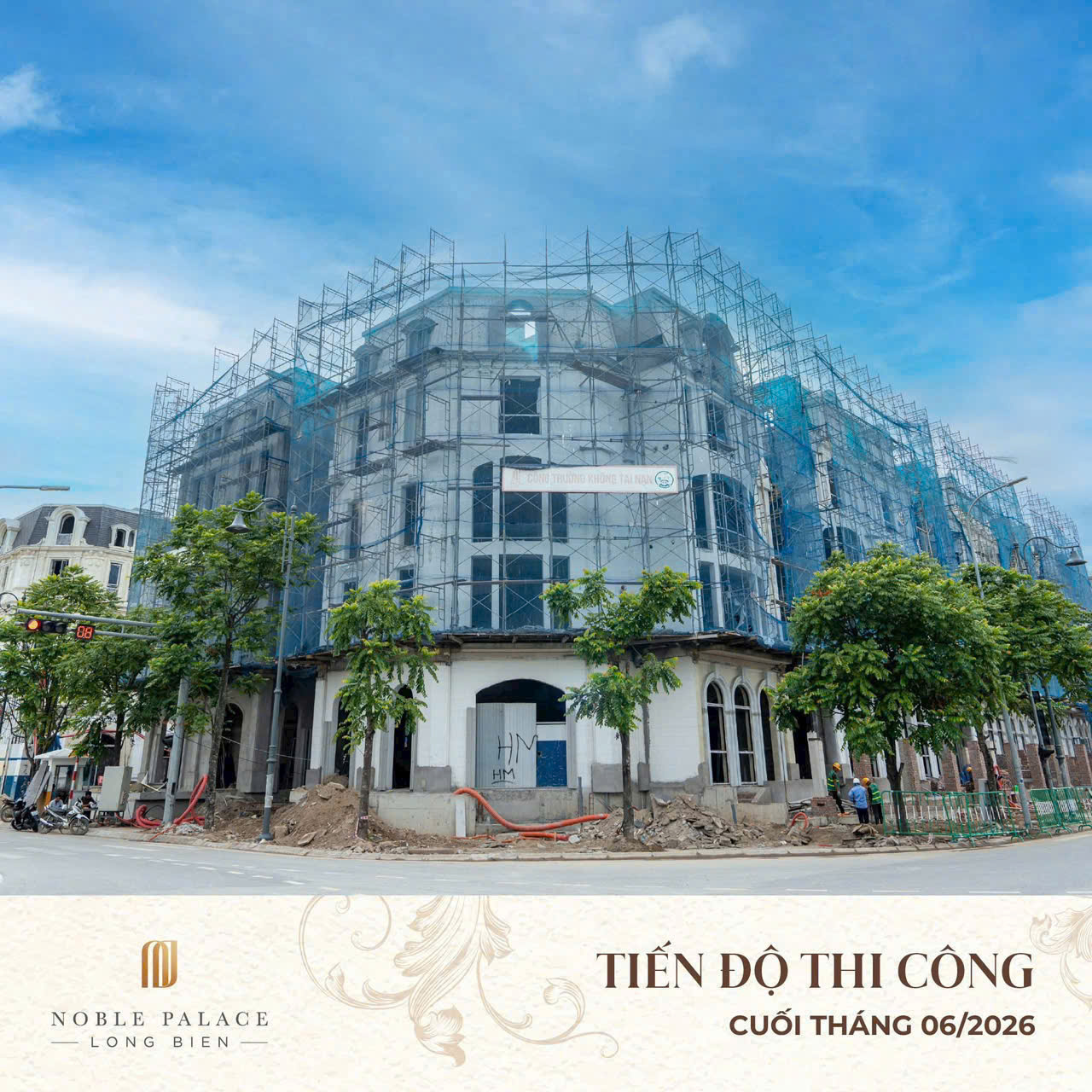 Tiến độ thi công Noble Palace Long Biên